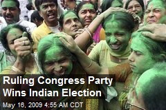Ruling Congress Party Wins Indian Election