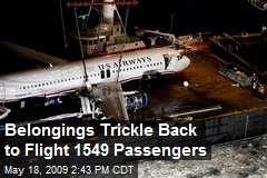 Belongings Trickle Back to Flight 1549 Passengers