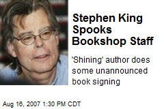 Stephen King Spooks Bookshop Staff
