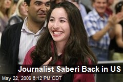 Journalist Saberi Back in US