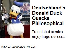 Deutschland's Donald Duck Quacks Philosophical