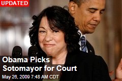 Obama Picks Sotomayor for Court