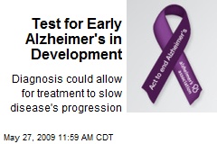 Test for Early Alzheimer's in Development