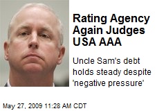Rating Agency Again Judges USA AAA