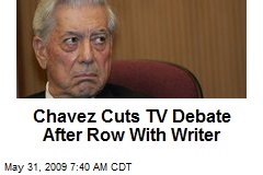Chavez Cuts TV Debate After Row With Writer