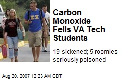 Carbon Monoxide Fells VA Tech Students