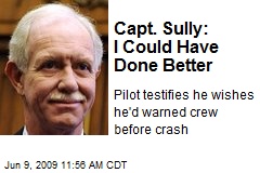 Capt. Sully: I Could Have Done Better