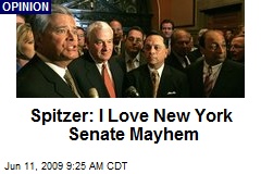Spitzer: I Love New York Senate Mayhem