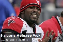 Falcons Release Vick