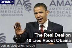 The Real Deal on 10 Lies About Obama