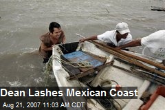 Dean Lashes Mexican Coast