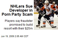 NHLers Sue Developer in Porn Party Scam