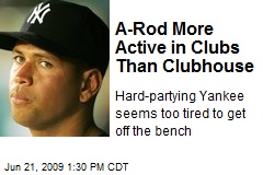 A-Rod More Active in Clubs Than Clubhouse