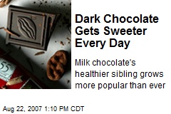 Dark Chocolate Gets Sweeter Every Day