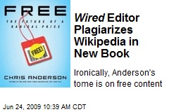 Wired Editor Plagiarizes Wikipedia in New Book