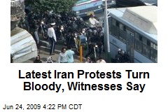 Latest Iran Protests Turn Bloody, Witnesses Say