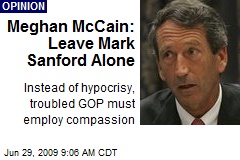 Meghan McCain: Leave Mark Sanford Alone