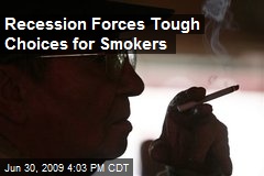 Recession Forces Tough Choices for Smokers