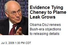 Evidence Tying Cheney to Plame Leak Grows