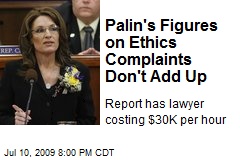 Palin's Figures on Ethics Complaints Don't Add Up