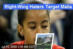 Right-Wing Haters Target Malia