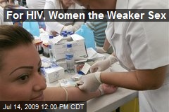 For HIV, Women the Weaker Sex