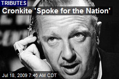 Cronkite 'Spoke for the Nation'