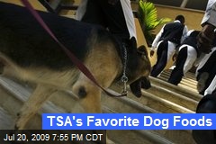 TSA's Favorite Dog Foods