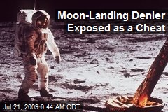 Moon-Landing Denier Exposed as a Cheat