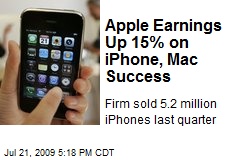 Apple Earnings Up 15% on iPhone, Mac Success