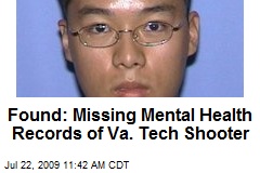 Found: Missing Mental Health Records of Va. Tech Shooter