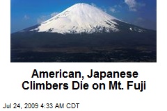 American, Japanese Climbers Die on Mt. Fuji
