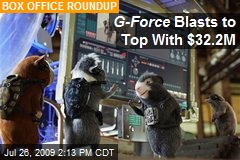 G-Force Blasts to Top With $32.2M