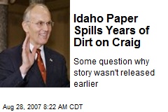 Idaho Paper Spills Years of Dirt on Craig