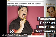Roseanne Poses as Hitler: Cue Controversy