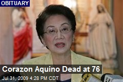 Corazon Aquino Dead at 76