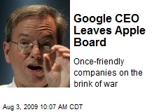 Google CEO Leaves Apple Board