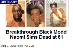 Breakthrough Black Model Naomi Sims Dead at 61