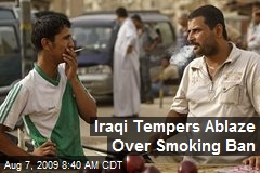 Iraqi Tempers Ablaze Over Smoking Ban