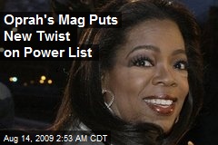 Oprah's Mag Puts New Twist on Power List