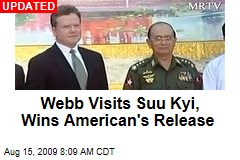 Webb Visits Suu Kyi, Wins American's Release