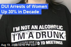 DUI Arrests of Women Up 30% in Decade