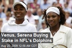 Venus, Serena Buying Stake in NFL's Dolphins