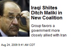 Iraqi Shiites Ditch Maliki in New Coalition