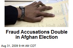 Fraud Accusations Double in Afghan Election