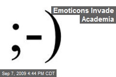 Emoticons Invade Academia