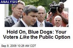 Hold On, Blue Dogs: Your Voters Like the Public Option