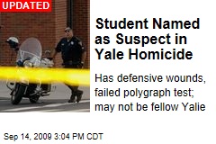 Student Named as Suspect in Yale Homicide