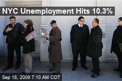 NYC Unemployment Hits 10.3%