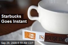 Starbucks Goes Instant